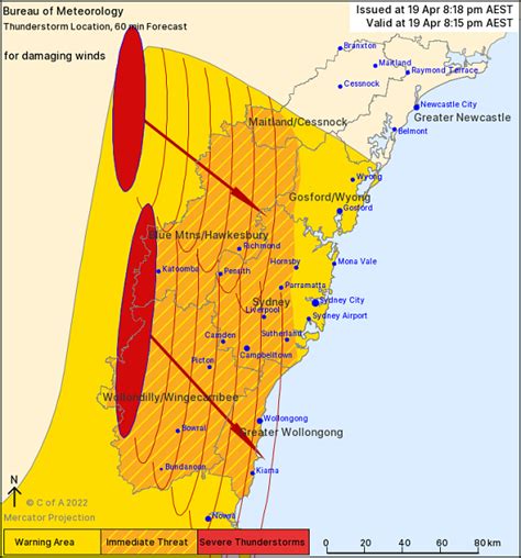 severe weather warning sydney